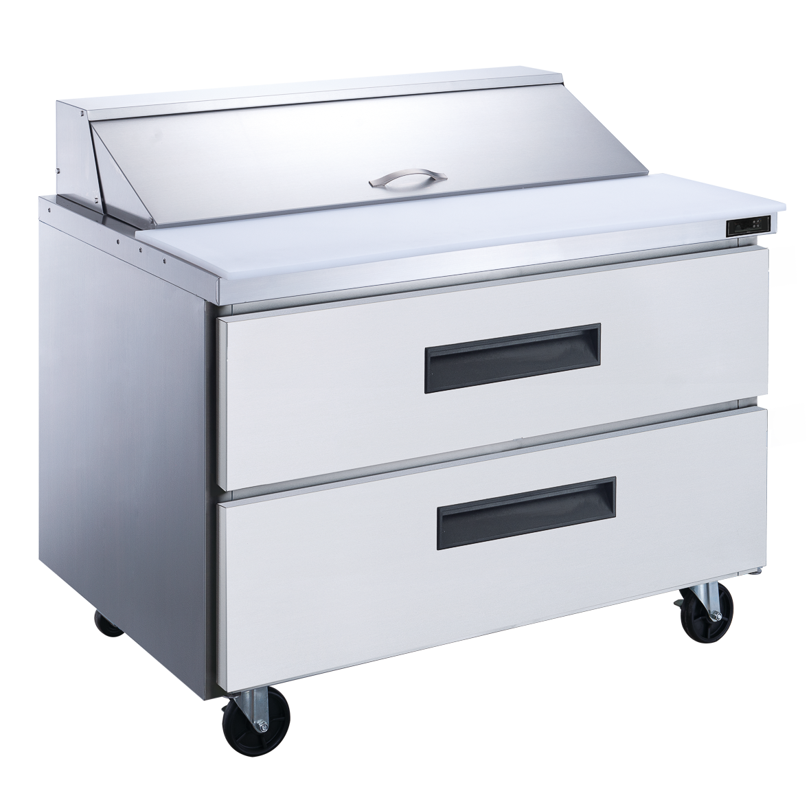 Dukers DSP36-15M-D2 2-Drawer Megatop Commercial Food Prep Table Refrigerator in Stainless Steel image 1