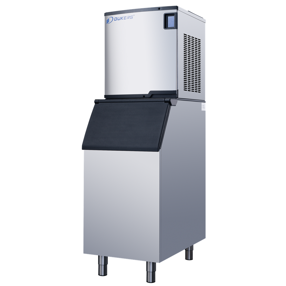 Dukers DIM500A Commercial Ice Machine with 352 lb Storage Bin – 496 lb Daily Production image 3