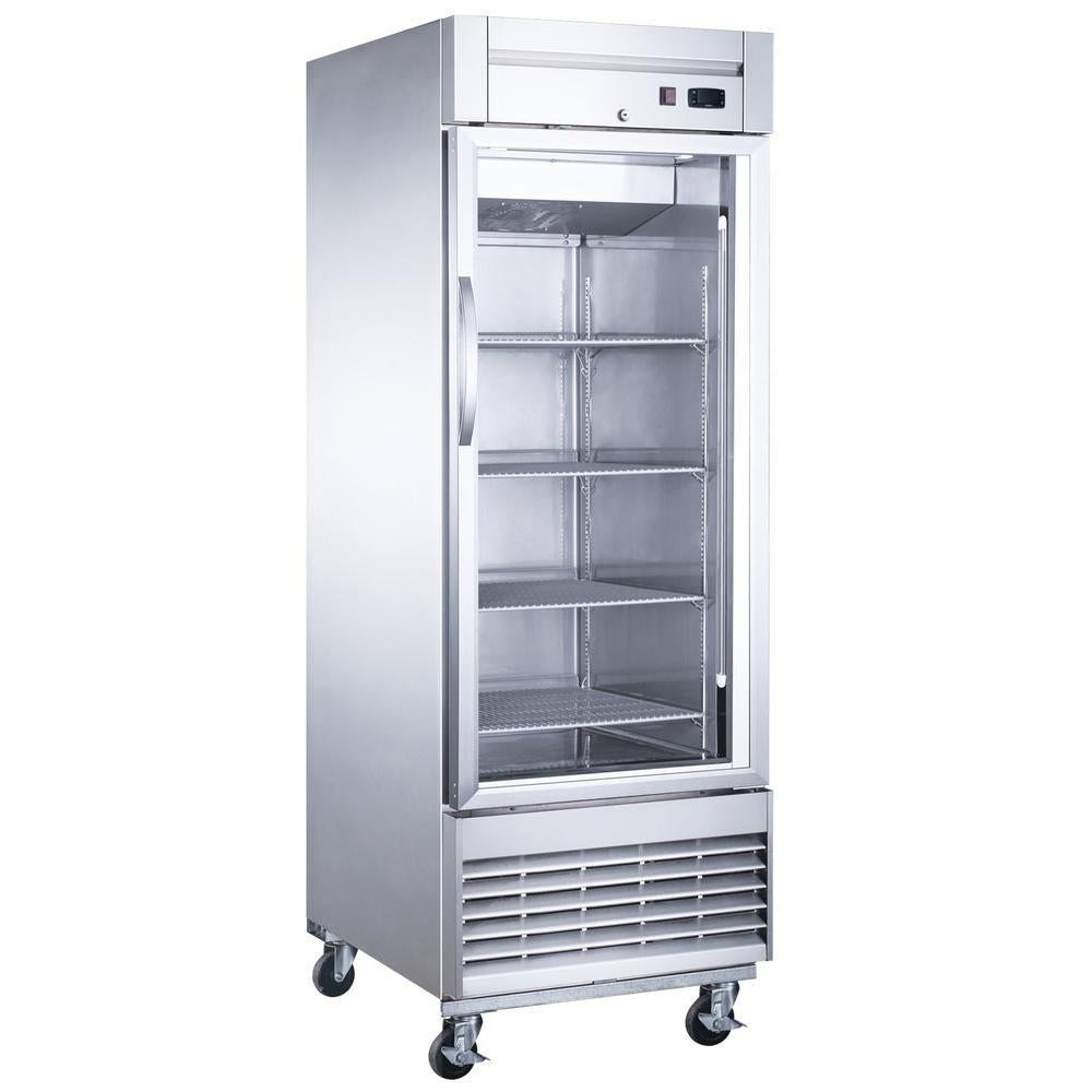 Dukers D28F-GS1 Bottom Mount Glass Single Door Commercial Reach-in Freezer image 1