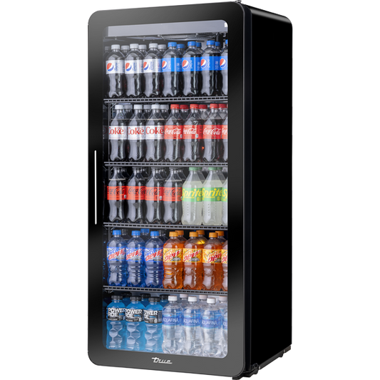 True CVM-11-HC~EGC01 Swing Door Curved Edge Refrigerator with Hydrocarbon Refrigerant