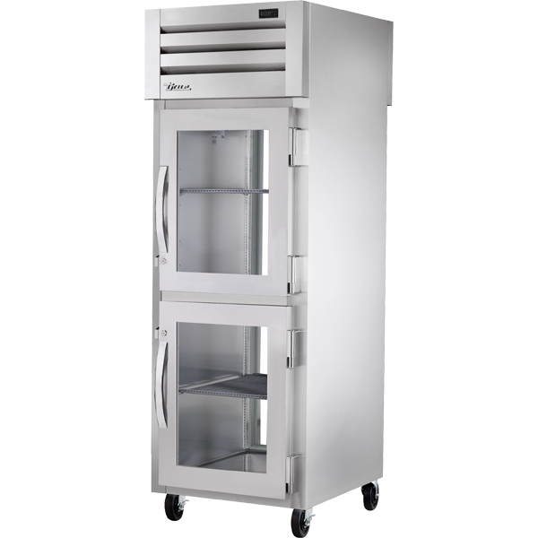 True STG1RPT-2HG-1G-HC Pass-Thru Half Glass Front/Glass Rear Swing Doors Refrigerator with Hydrocarbon Refrigerant - view 2