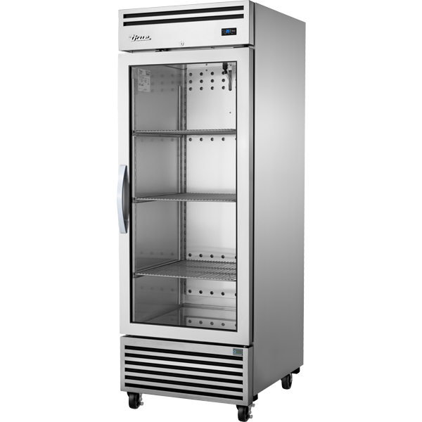 True TGN-1R-1G Reach-In Glass Swing Door Refrigerator with Hydrocarbon Refrigerant