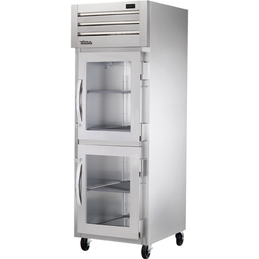 True STR1F-2HG-HC Reach-In Glass Half Swing Door Freezer with Hydrocarbon Refrigerant