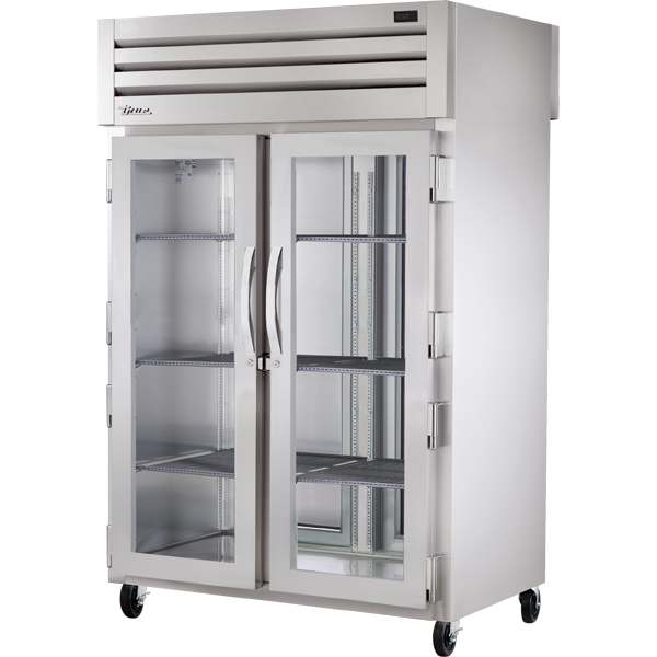 True STG2RPT-2G-2S-HC Pass-Thru Glass Front/Solid Rear Swing Doors Refrigerator with Hydrocarbon Refrigerant