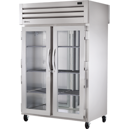 True STG2RPT-2G-2S-HC Pass-Thru Glass Front/Solid Rear Swing Doors Refrigerator with Hydrocarbon Refrigerant