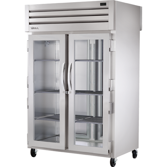 True STG2RPT-2G-2S-HC Pass-Thru Glass Front/Solid Rear Swing Doors Refrigerator with Hydrocarbon Refrigerant