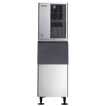 Hoshizaki KM-350MAJ Slim Line 22" Air-Cooled Crescent Cube Ice Machine with Stainless Steel Finish and 300 lb. Storage - 489 lb./Day