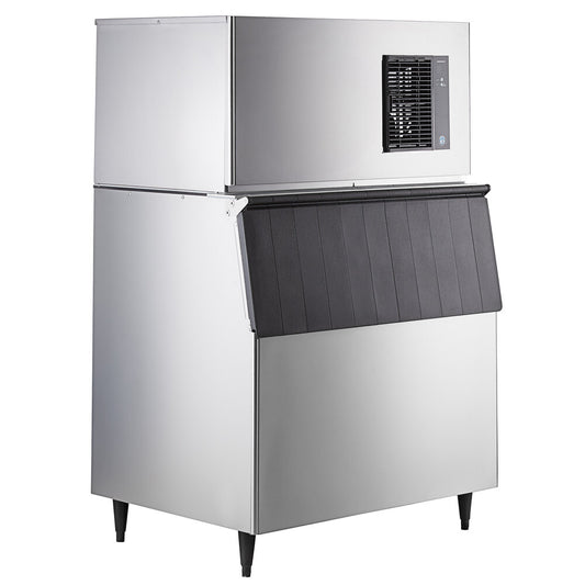 Hoshizaki IM-500SAB 44" Air-Cooled Regular Cube Ice Machine with Stainless Steel Finish Ice Storage with 700 lb. Storage - 489 lb./Day