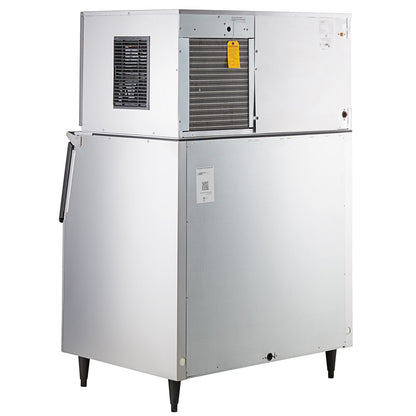 Hoshizaki IM-500SAB 44" Air-Cooled Regular Cube Ice Machine with Stainless Steel Finish Ice Storage with 700 lb. Storage - 489 lb./Day