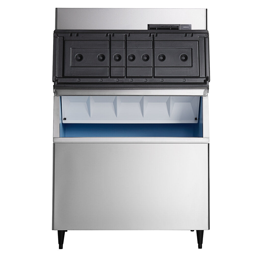 Hoshizaki IM-500SAB 44" Air-Cooled Regular Cube Ice Machine with Stainless Steel Finish Ice Storage with 700 lb. Storage - 489 lb./Day