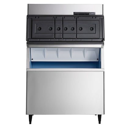 Hoshizaki IM-500SAB 44" Air-Cooled Regular Cube Ice Machine with Stainless Steel Finish Ice Storage with 700 lb. Storage - 489 lb./Day
