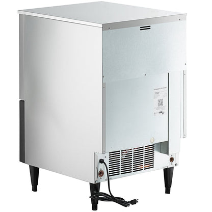 Hoshizaki KM-161BAJ 24" Air-Cooled Undercounter Crescent Cube Ice Machine with 78 lb. Storage - 163 lb./Day
