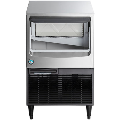 Hoshizaki KM-161BAJ 24" Air-Cooled Undercounter Crescent Cube Ice Machine with 78 lb. Storage - 163 lb./Day