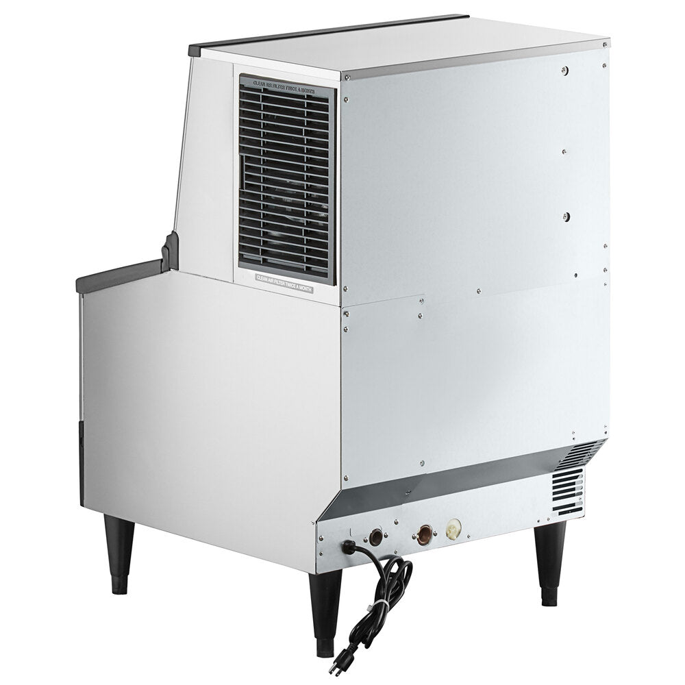 Hoshizaki KM-231BAJ 24" Air-Cooled Undercounter Crescent Cube Ice Machine with 80 lb. Storage - 213 lb./Day