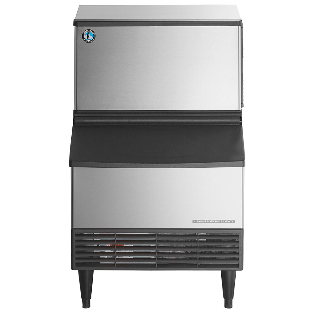 Hoshizaki KM-231BAJ 24" Air-Cooled Undercounter Crescent Cube Ice Machine with 80 lb. Storage - 213 lb./Day
