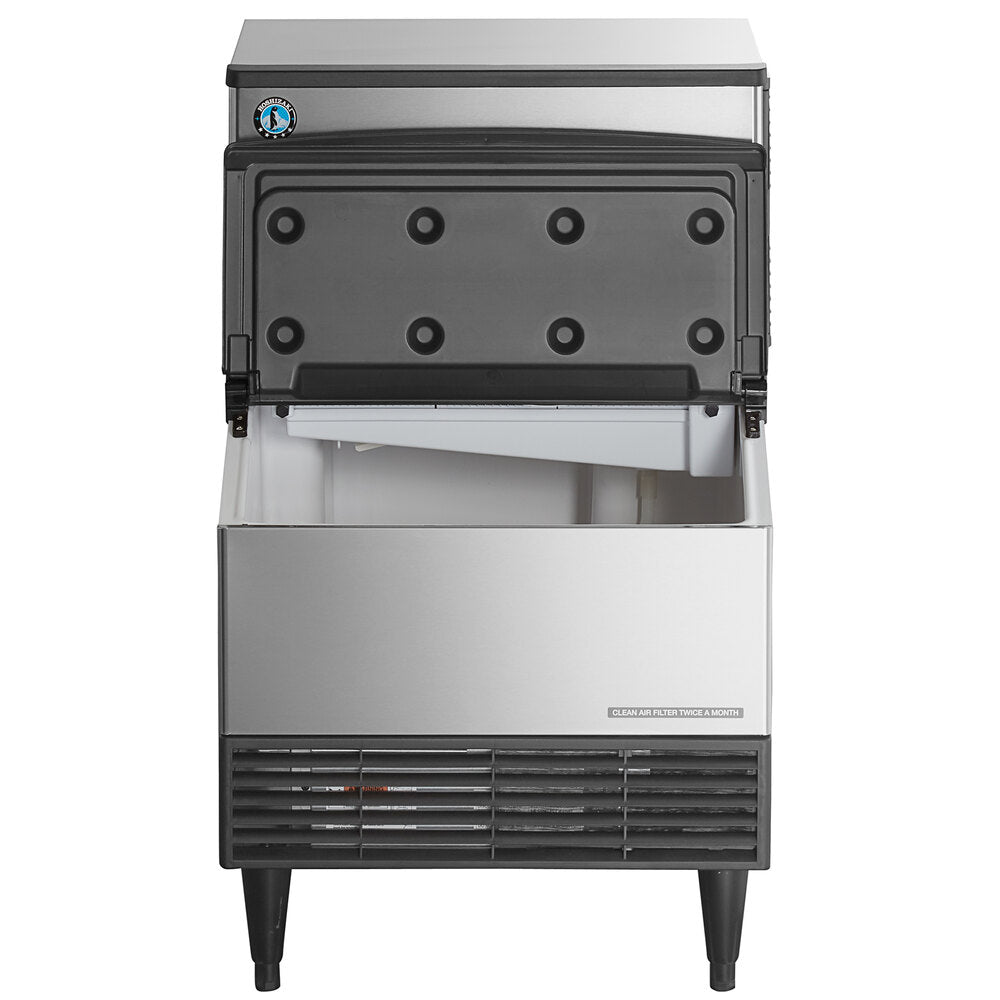 Hoshizaki KM-231BAJ 24" Air-Cooled Undercounter Crescent Cube Ice Machine with 80 lb. Storage - 213 lb./Day