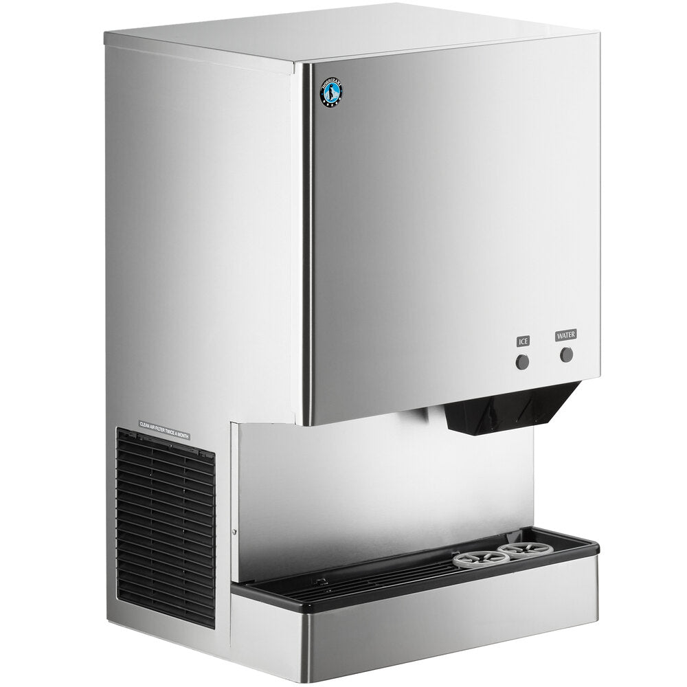 Hoshizaki DCM-300BAH Air-Cooled Countertop Ice Maker and Water Dispenser with 40 lb. Storage - 321 lb./Day