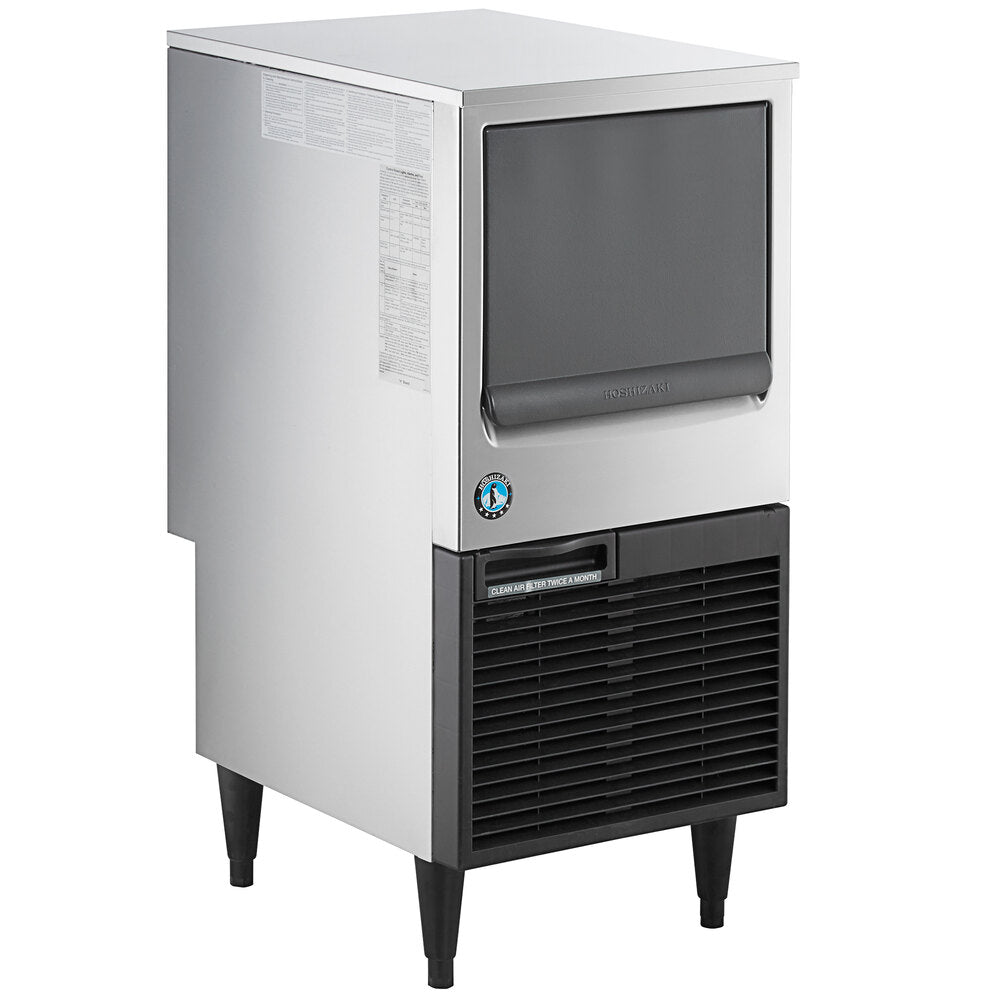 Hoshizaki KM-81BAJ 17 3/4" Air-Cooled Undercounter Crescent Cube Ice Machine with 38 lb. Storage - 86 lb./Day