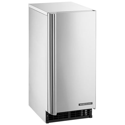 Hoshizaki AM-50BAJ 14 7/8" Air-Cooled Undercounter Top Hat Cube Ice Machine with 22 lb. Storage - 51 lb./Day
