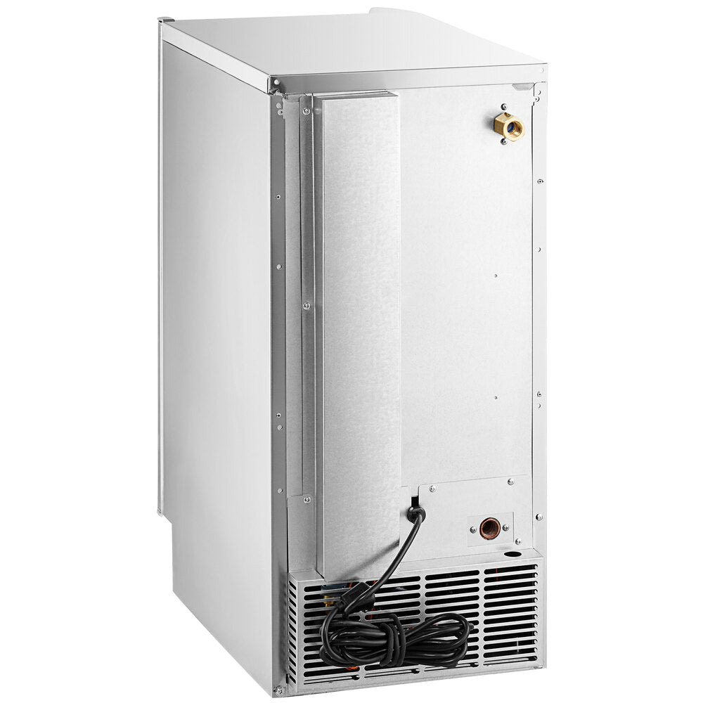 Hoshizaki C-80BAJ-AD 14 7/8" ADA Compliant Air-Cooled Undercounter Cubelet Ice Machine with 22 lb. Storage - 80 lb./Day