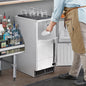 Hoshizaki C-80BAJ-AD 14 7/8" ADA Compliant Air-Cooled Undercounter Cubelet Ice Machine with 22 lb. Storage - 80 lb./Day
