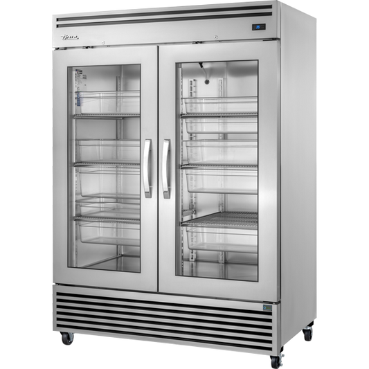 True TGN-2R-2G Reach-In Glass Swing 2 Door Refrigerator with Hydrocarbon Refrigerant