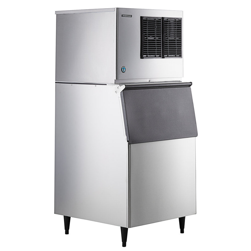 Hoshizaki KMD-705MAJ Low Profile 30" Air-Cooled Crescent Cube Ice Machine with Stainless Steel Finish and 500 lb. Storage - 721 lb./Day