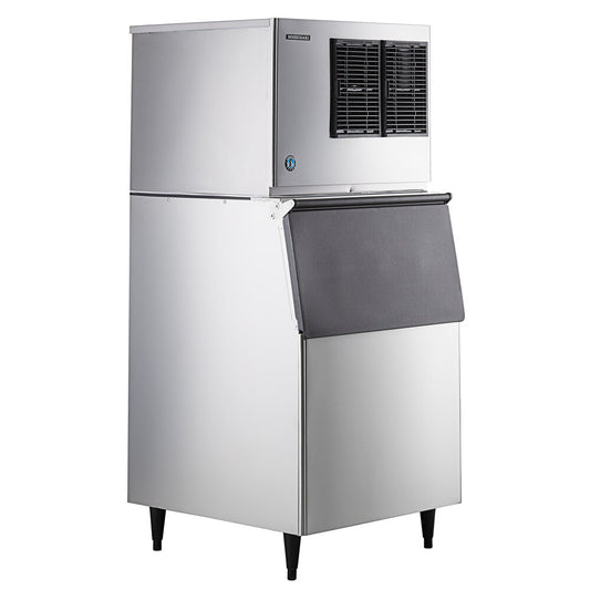 Hoshizaki KMD-705MAJ Low Profile 30" Air-Cooled Crescent Cube Ice Machine with Stainless Steel Finish and 500 lb. Storage - 721 lb./Day