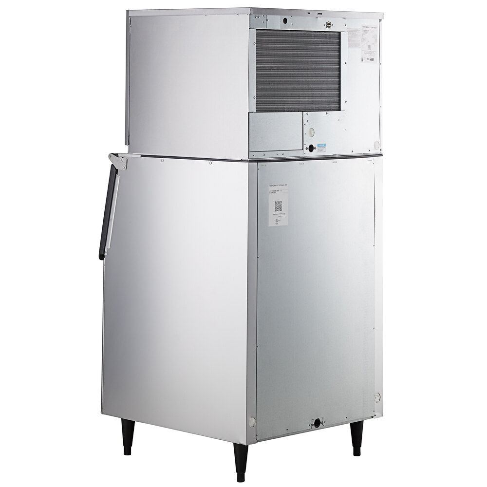 Hoshizaki KMD-705MAJ Low Profile 30" Air-Cooled Crescent Cube Ice Machine with Stainless Steel Finish and 500 lb. Storage - 721 lb./Day