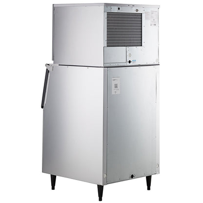 Hoshizaki KMD-705MAJ Low Profile 30" Air-Cooled Crescent Cube Ice Machine with Stainless Steel Finish and 500 lb. Storage - 721 lb./Day