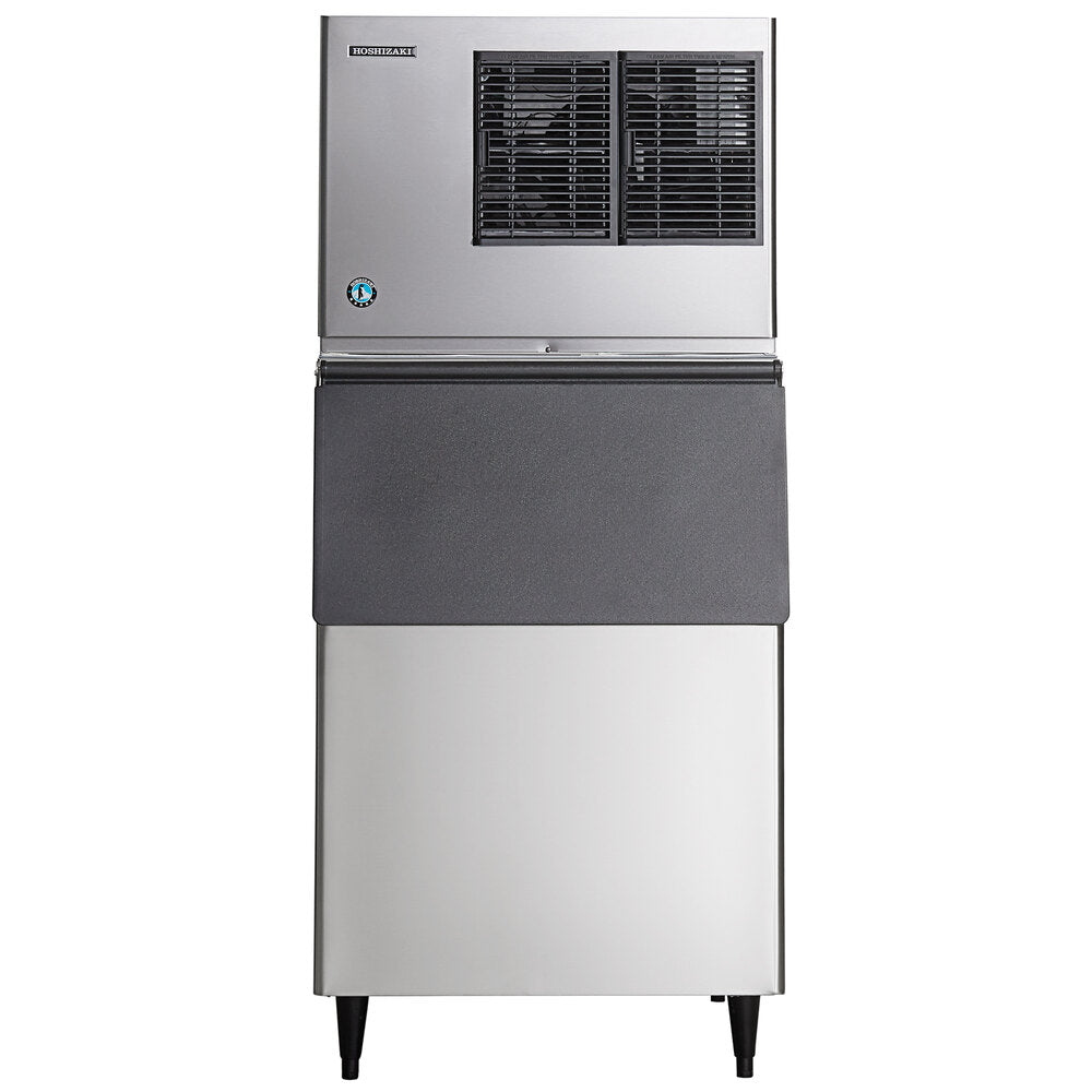Hoshizaki KMD-705MAJ Low Profile 30" Air-Cooled Crescent Cube Ice Machine with Stainless Steel Finish and 500 lb. Storage - 721 lb./Day