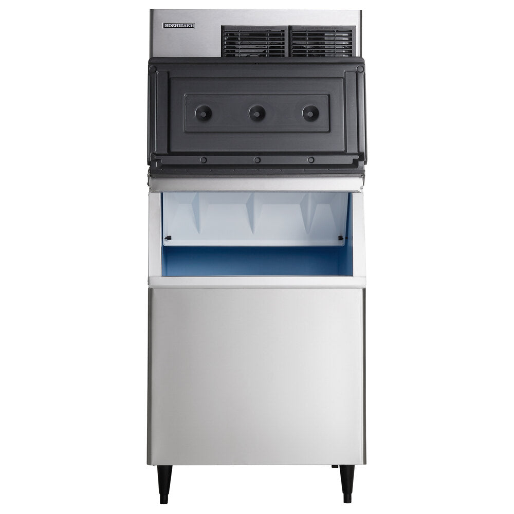 Hoshizaki KMD-705MAJ Low Profile 30" Air-Cooled Crescent Cube Ice Machine with Stainless Steel Finish and 500 lb. Storage - 721 lb./Day