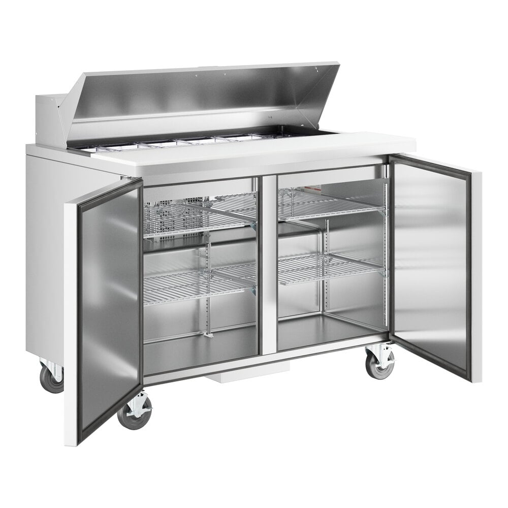 True TSSU-48-12-HC 48 3/8" 2 Door Refrigerated Sandwich Prep Table