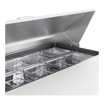 True TSSU-48-12-HC 48 3/8" 2 Door Refrigerated Sandwich Prep Table