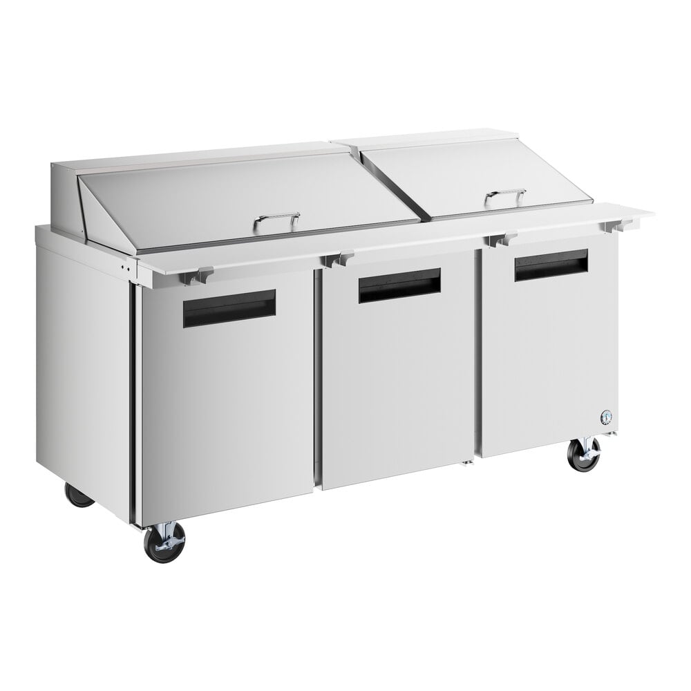 Hoshizaki SR72B-30M 72" Mega Top Prep Refrigerator with 3 Doors