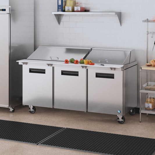 Hoshizaki SR72B-30M 72" Mega Top Prep Refrigerator with 3 Doors