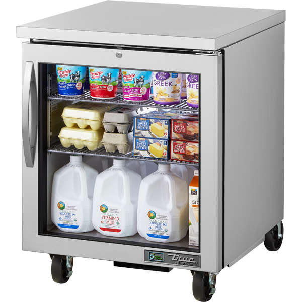 True TUC-27G-HC~FGD01 Glass Door Refrigerator with Hydrocarbon Refrigerant