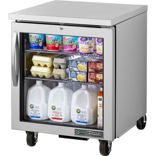 True TUC-27G-HC~FGD01 Glass Door Refrigerator with Hydrocarbon Refrigerant