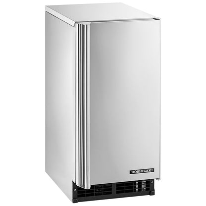 Hoshizaki AM-50BAK-AD 14 7/8" ADA Compliant Air-Cooled Undercounter Top Hat Cube Ice Machine with 27 lb. Storage - 54 lb./Day