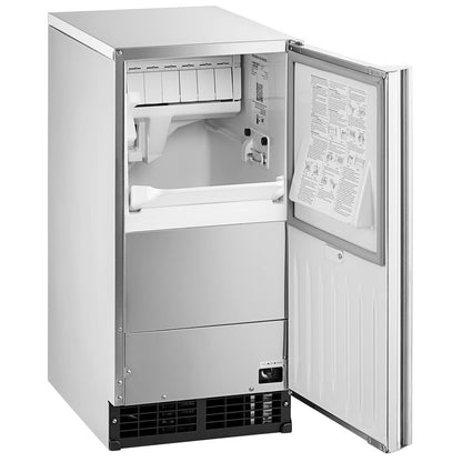 Hoshizaki AM-50BAK-AD 14 7/8" ADA Compliant Air-Cooled Undercounter Top Hat Cube Ice Machine with 27 lb. Storage - 54 lb./Day