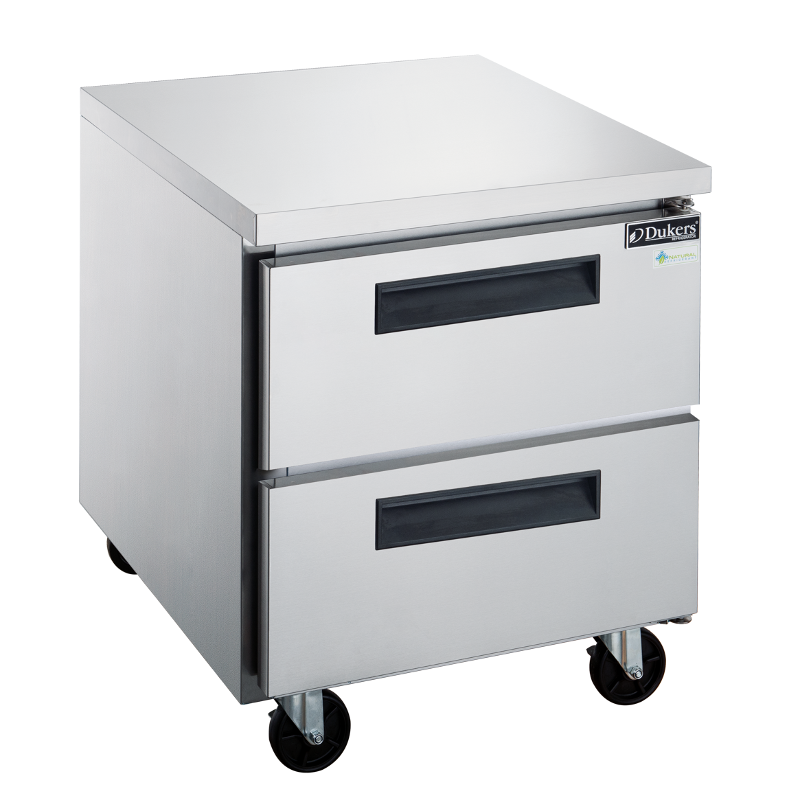 Dukers DUC29R-D2 2-Drawer Undercounter Commercial Refrigerator in Stainless Steel image 1