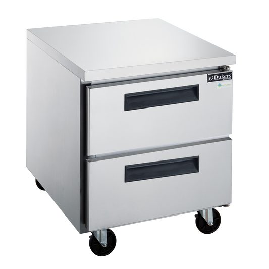 Dukers DUC29R-D2 2-Drawer Undercounter Commercial Refrigerator in Stainless Steel image 1