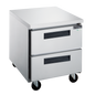 Dukers DUC29R-D2 2-Drawer Undercounter Commercial Refrigerator in Stainless Steel image 1