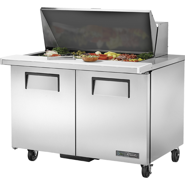 True TSSU-48-18M-B-HC Mega-Top Solid Door Sandwich/Salad Unit with Hydrocarbon Refrigerant - view 2