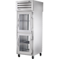 True STR1RPT-2HG-1G-HC Pass-Thru Half Glass Front/Glass Rear Swing Doors Refrigerator with Hydrocarbon Refrigerant