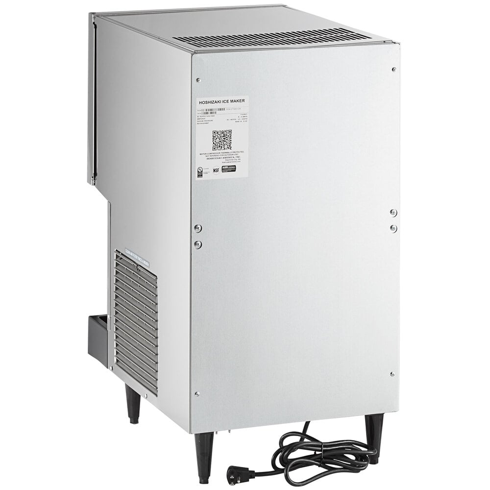 Hoshizaki DCM-271BAK-OS Opti-Serve 16 5/8" ADA Compliant Air-Cooled Hands-Free Countertop Ice Maker and Water Dispenser with 10 lb. Storage - 286 lb./Day