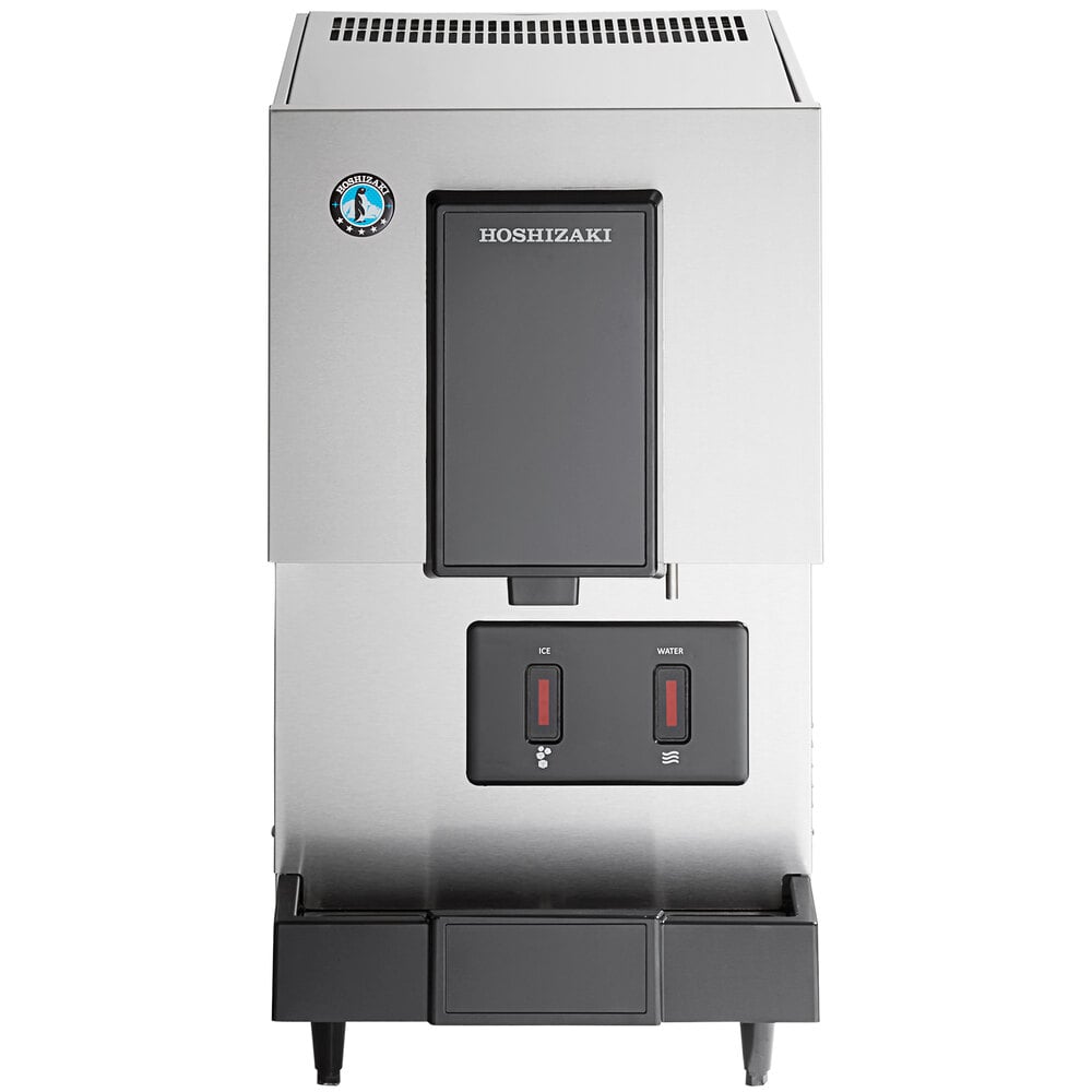 Hoshizaki DCM-271BAK-OS Opti-Serve 16 5/8" ADA Compliant Air-Cooled Hands-Free Countertop Ice Maker and Water Dispenser with 10 lb. Storage - 286 lb./Day