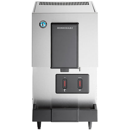 Hoshizaki DCM-271BAK-OS Opti-Serve 16 5/8" ADA Compliant Air-Cooled Hands-Free Countertop Ice Maker and Water Dispenser with 10 lb. Storage - 286 lb./Day