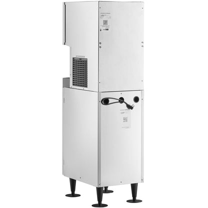 Hoshizaki DCM-271BAK-OS Opti-Serve 16 5/8" ADA-Compliant Air-Cooled Hands-Free Cubelet Ice Maker and Water Dispenser with Floor Stand and 10 lb. Storage - 286 lb./Day