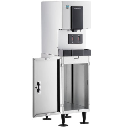 Hoshizaki DCM-271BAK-OS Opti-Serve 16 5/8" ADA-Compliant Air-Cooled Hands-Free Cubelet Ice Maker and Water Dispenser with Floor Stand and 10 lb. Storage - 286 lb./Day